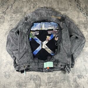 Off-White 19SS Gray Denim Jacket